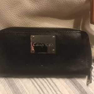 Calvin Klein black large wallet
